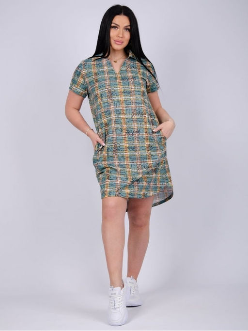 Туника Мексика трикотаж - Малина фото 2