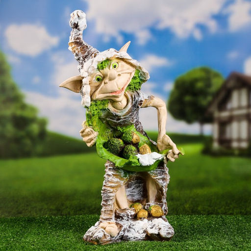 Садовая фигура из полистоуна «Тролль», 39×17×21 см