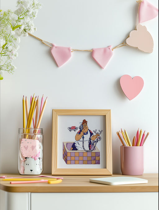 Klart набор для вышивания Союзмультфильм CMF-8-575 Фрекен Бок 18 х 16.5 см