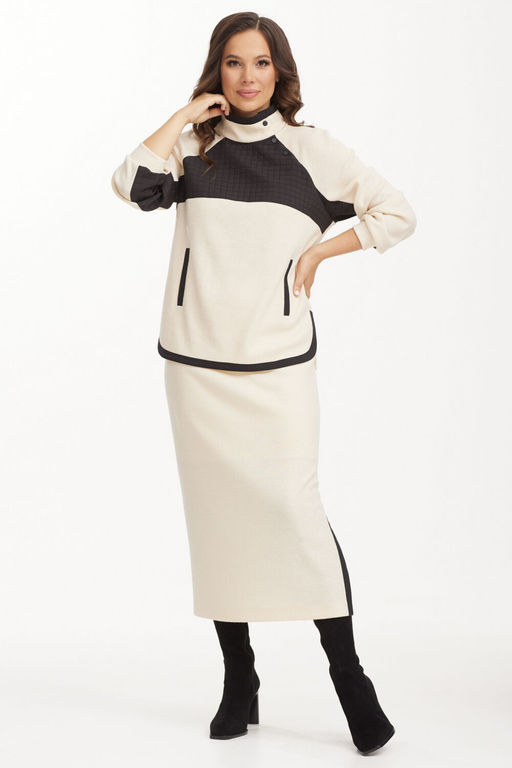 Костюм Magia mody 2499 молоко+ черный