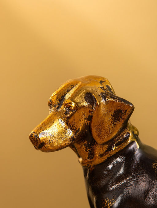 Сувенир интерьерный «Такса», 22×7×14 см, алюминий