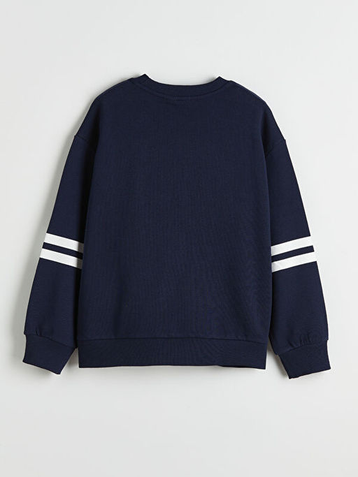 Stitch Bask?l? K?z ?ocuk Sweatshirt