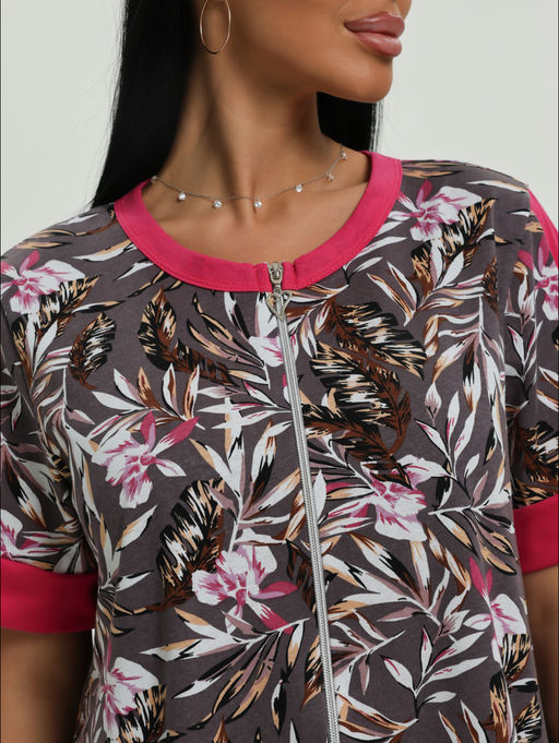 Барышня халат женский (темно-синий) - Lovetex фото 23