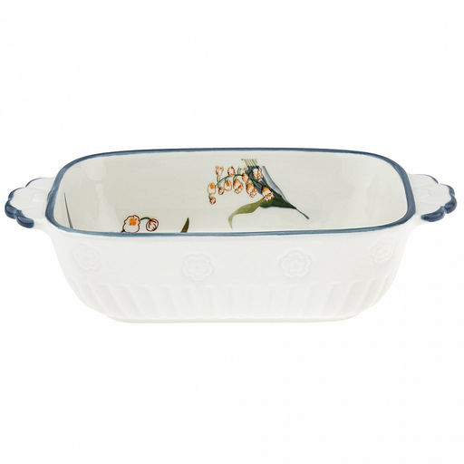 Ландыши Блюдо (шубница) фарфоровое 232х134х57мм, с ручками, с деколью, отводка, в индивидуальной коробке (Китай) - Домашняя Мода фото 8