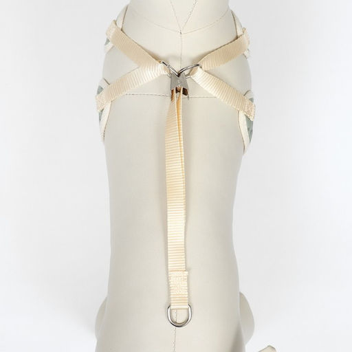 Комплект с мягкой шлейкой Веточки, размер S, поводок 120 х 1,5 см, ОГ 28-62 см, зеленый - Пижон фото 7