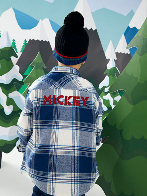 Uzun Kollu Mickey Mouse Bask?l? Erkek Bebek G?mlek - Waikiki фото 2