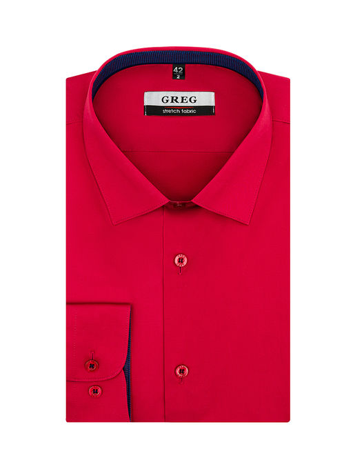 Сорочка мужская длинный рукав GREG 630/237/2889/ZN/1p STRETCH  фото 2