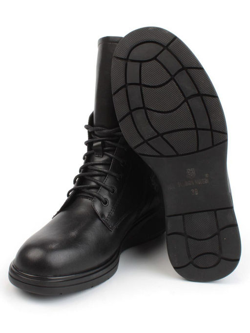 04-M3-830 BLACK Ботинки зимние женские (натуральная кожа, натуральный мех) - Фабричный китай фото 16