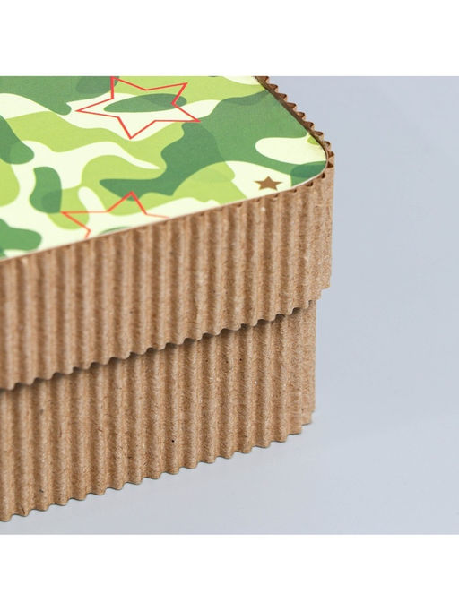 Коробка подарочная, кондитерская упаковка 23 февраля, 18?18?5 см