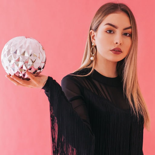 Серьги с жемчугом Нежность круг с бусиной, цвет белый в золоте - Queen fair фото 5