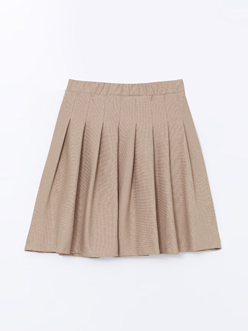 Basic Pileli K?z ?ocuk Etek