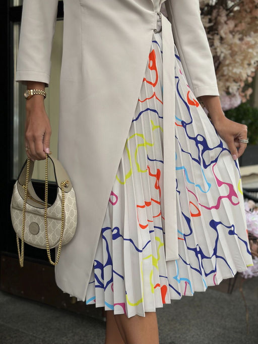 Платье Kaloris 2109-Р бежевый  фото 9