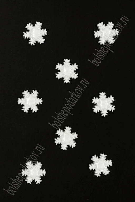 Кабошон "Снежинка" 2*2 см (20 шт) SF-8059