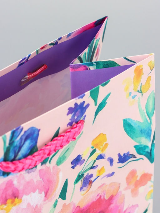 Цена за 2 шт. Пакет подарочный ламинированный Красота-нежность 18?22.3?10 см