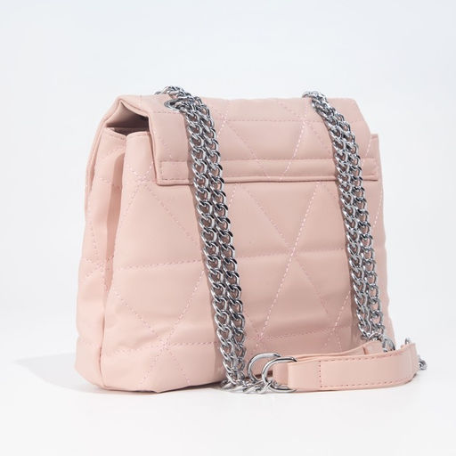 Сумка-мессенджер на магните, длинная цепь, цвет розовый - Simaland фото 2