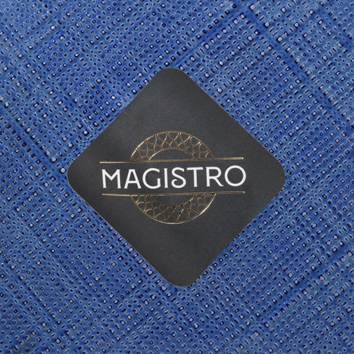 Тарелка Magistro Cross, d=21 см, стекло, синяя  фото 5
