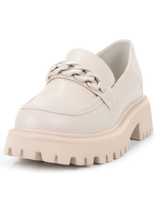 03-5926-2 BEIGE Лоферы женские (натуральная кожа) - Фабричный китай фото 7