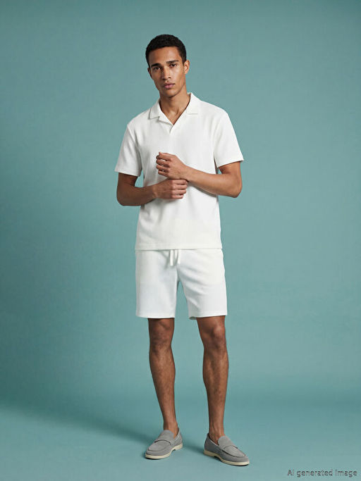 Polo Yaka Dokulu Erkek Ti??rt