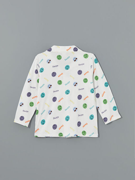 Resort Yaka Bask?l? Erkek ?ocuk G?mlek