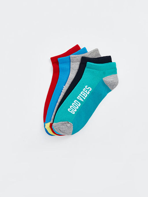 Desenli Erkek ?ocuk Patik ?orap 5li