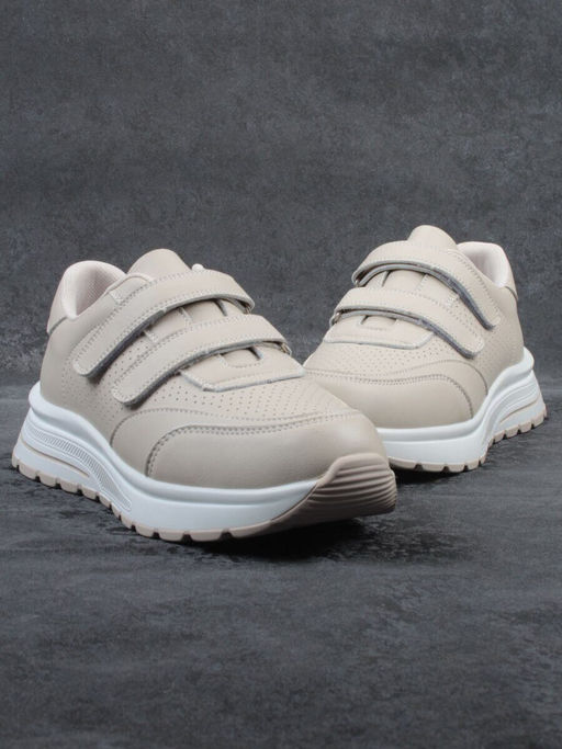 03-YH516-2 DK. BEIGE Кроссовки женские (натуральная кожа)