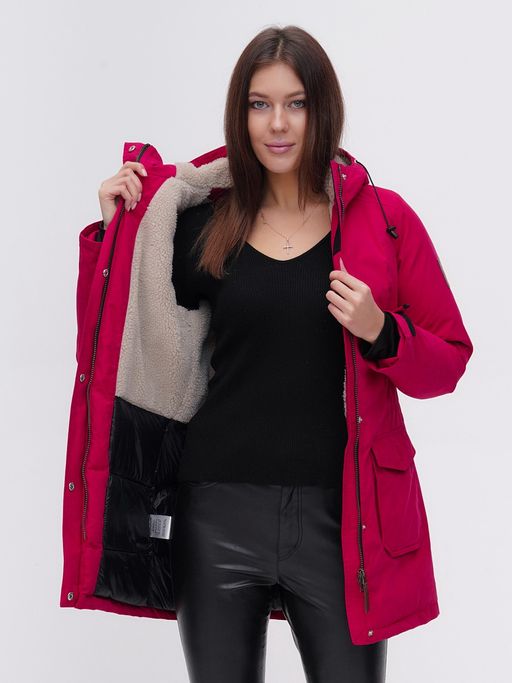 Парка MTFORCE бордового цвета 2074Bo  фото 13