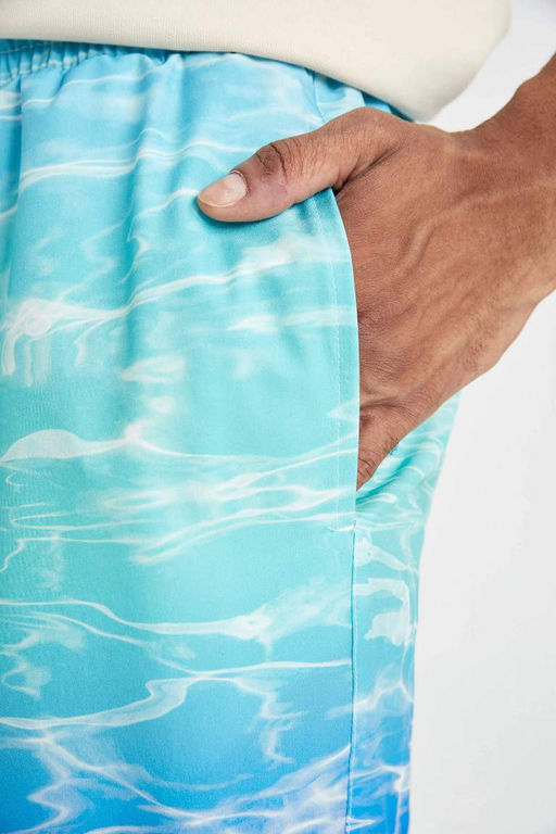 Короткие шорты для плавания с узором - Defacto фото 6