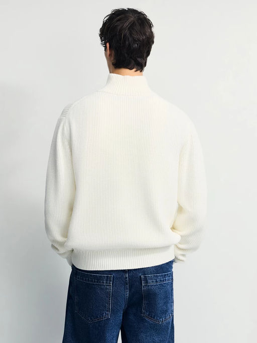 Джемпер из хлопка на молнии / Zarina  фото 9