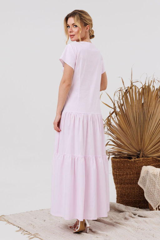 Платье AMORI 9852 розовая полосочка фото 2