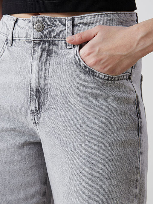 Wideleg Kad?n Jean Pantolon