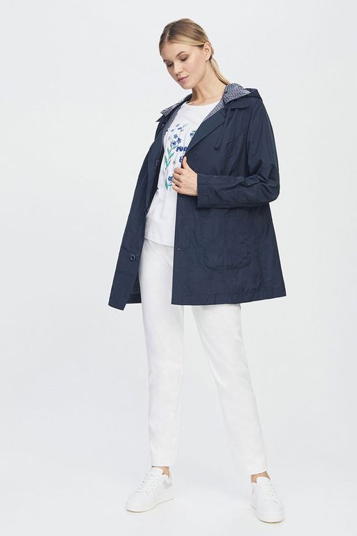 Куртка женская двусторонняя LS-904017-DN, 
темно-синий/принт геометрия - Steinberg фото 3