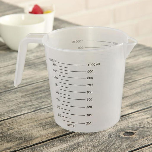 Стакан мерный, 1 л, пластик, прозрачный