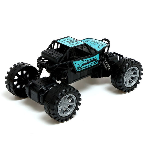 Джип Вездеход, радиоуправление, свет, на батарейках, синий - Simaland фото 3