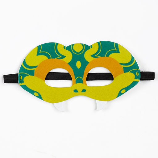 Карнавальный костюм «Прикольная Змея», накидка, маска, зелёный