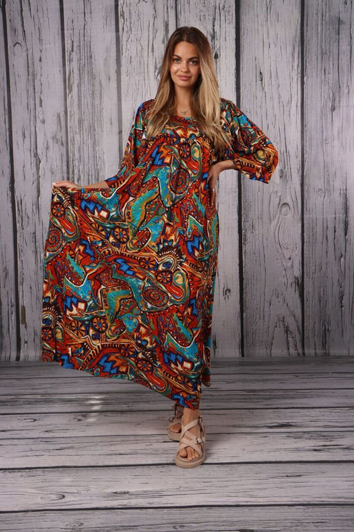 ПЛАТЬЕ ТЮЛЬПАН ЦВЕТНОЕ