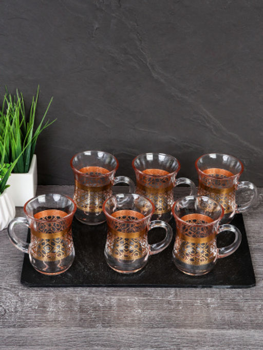 Кружка для чая 130 мл 6 штук восточная форма / 233-6FGA-26 /уп 16/ - Галеонтрейд фото 2