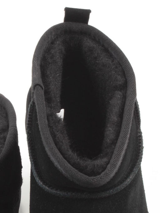 04-PF8300-1 BLACK Угги женские (натуральная замша, 100% шерсть)