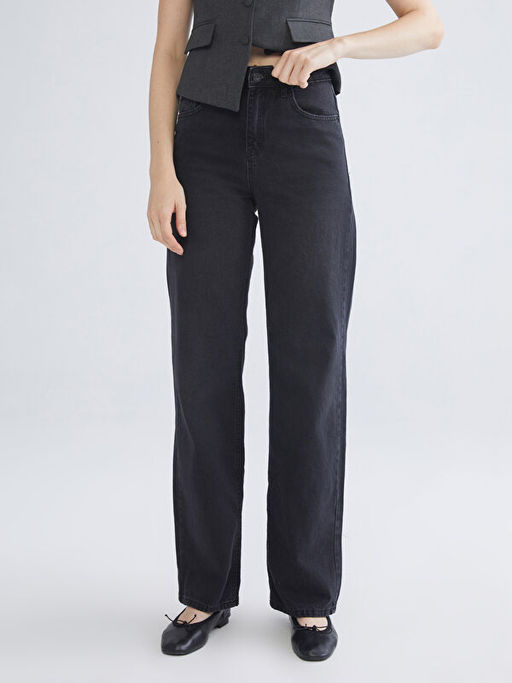 Straight Fit Kad?n Jean Pantolon