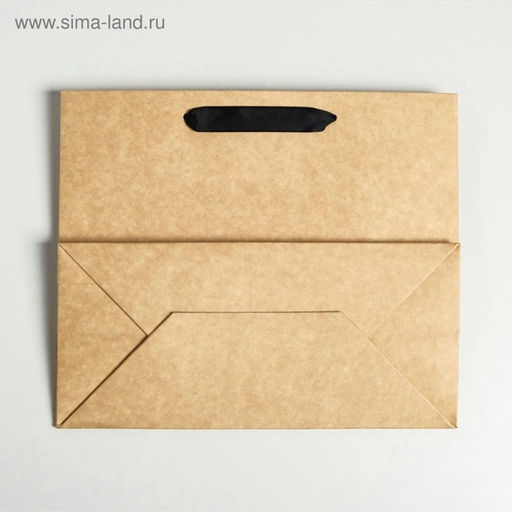 Цена за 2 шт. Пакет подарочный крафтовый с пластиковым окном, упаковка, Flowers, 24?20?11 см