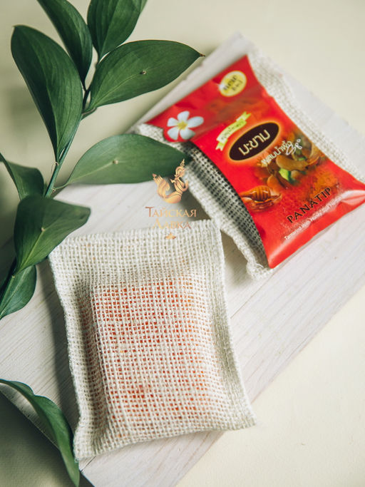 Спа-мыло в Мочалке из Люфы Тамаринд PANATIP 75 гр - Тайская лавка фото 2