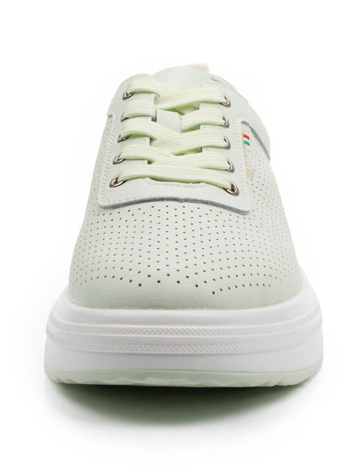 03-YH324-3 LT. GREEN Полуботинки спортивные женские (натуральная кожа)