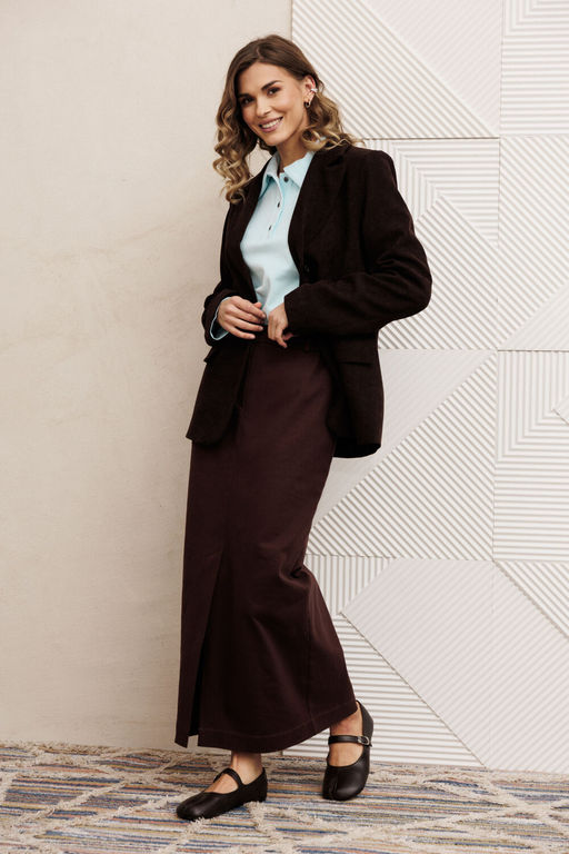 Костюм Gizart 5425 голубой, шоколадный джинс