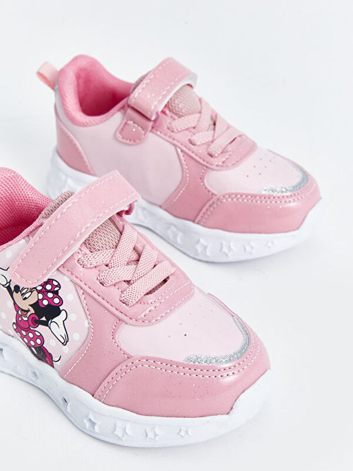 Minnie Mouse Bask?l? K?z Bebek Spor Ayakkab?