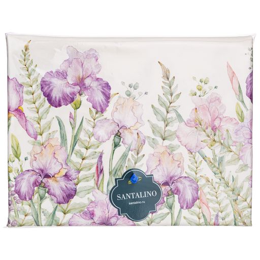 СКАТЕРТЬ КРУГЛАЯ ИРИСЫ 190СМ ,БЕЛЫЙ, 100 - Lefard фото 2