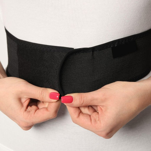 Цена за 2 шт. Массажёр - фиксатор для осанки, на липучках, размер M, чёрный