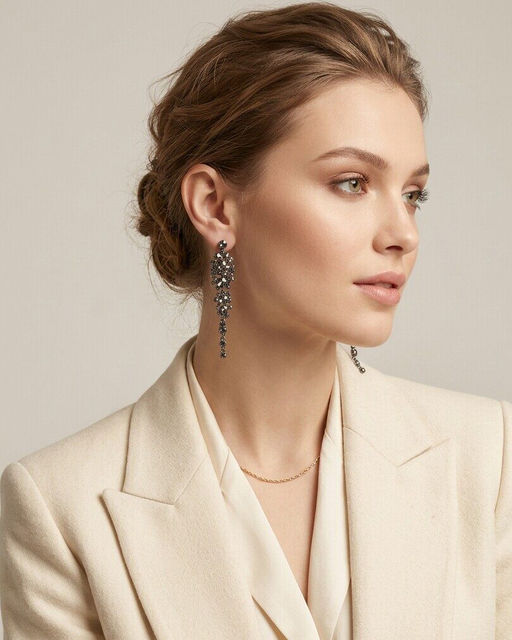 Серьги с чешскими кристаллами