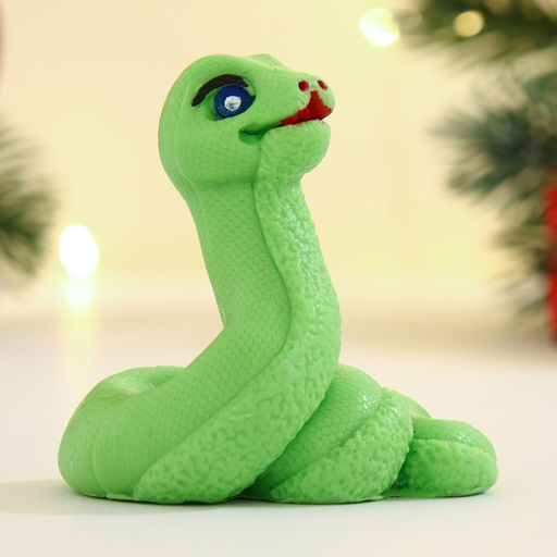 Фигурное мыло Змейка Апельсинка зеленое, 60г - Мыльные штучки фото 3