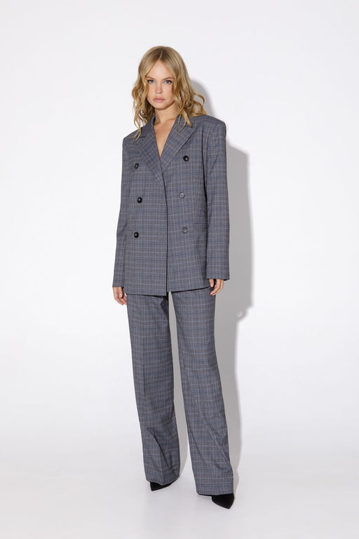 Жакет Pirs 4850 светлый серый с голубым  фото 2