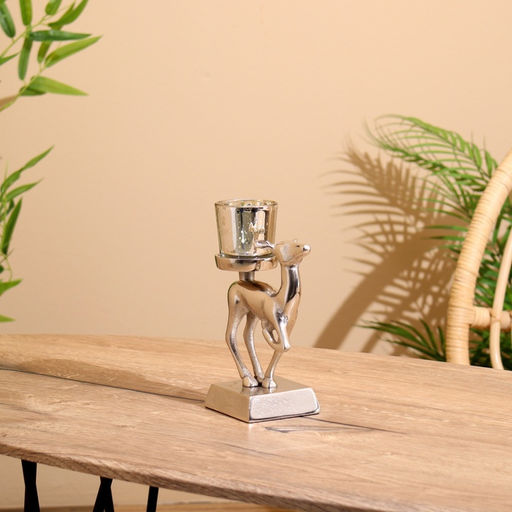 Подсвечник Оленёнок, 11?8?17 см, алюминий