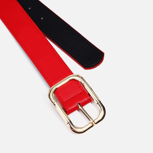 Ремень женский, ширина 3,3 см, пряжка металл, цвет красный - Simaland фото 2